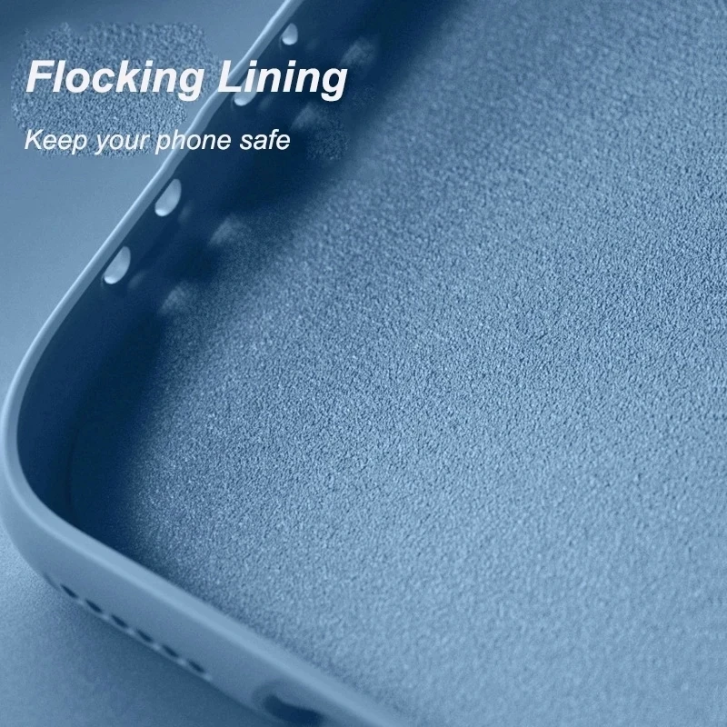 Premium Liquid Silicone Phone Case with Lens Protector - Durable and Stylish Protection Cover