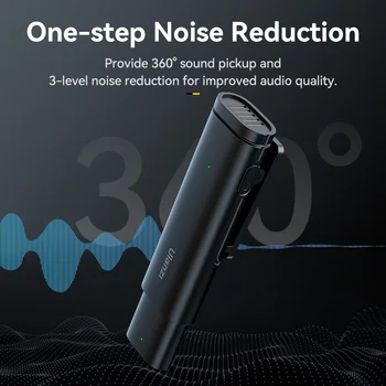 Ulanzi WM-10 Wireles Lavalier Microphone 1 to 1 Mic USB C for Android iPhone with Windproof Sponge For Live Streaming Recording 3