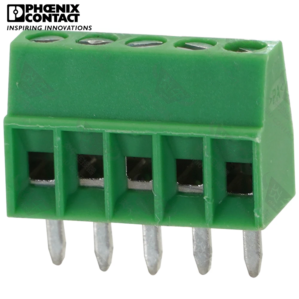 

1Pcs 2.54mm Original Genuine Phoenix Contact Connector PCB Screw Terminal Block 5 Pin MPT 0.5 2.54 1725685 Wire-to-board 6A 160V