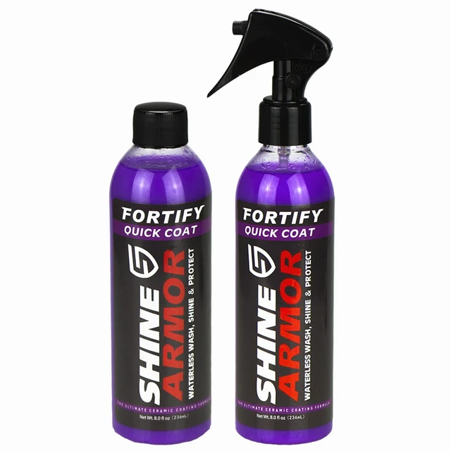 SHINE ARMOR Ceramic Coating Fortify Quick Coat Car Wax Polish Spray  Waterless