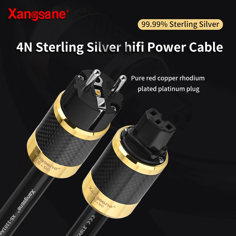 Xangsane4NsterlingsilverhifipowercordCDdevicefrontamplifierdecoderEUUSconnection