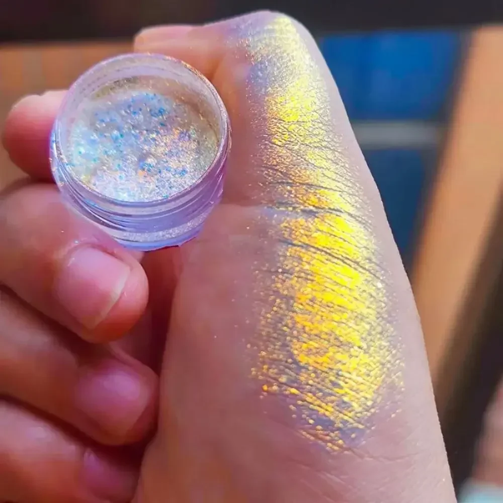 Diamond Phantom Chameleon Holographic Colorful Magic Mirror with Sparkling Colors Nail Powder 0.5g Pack nail powder