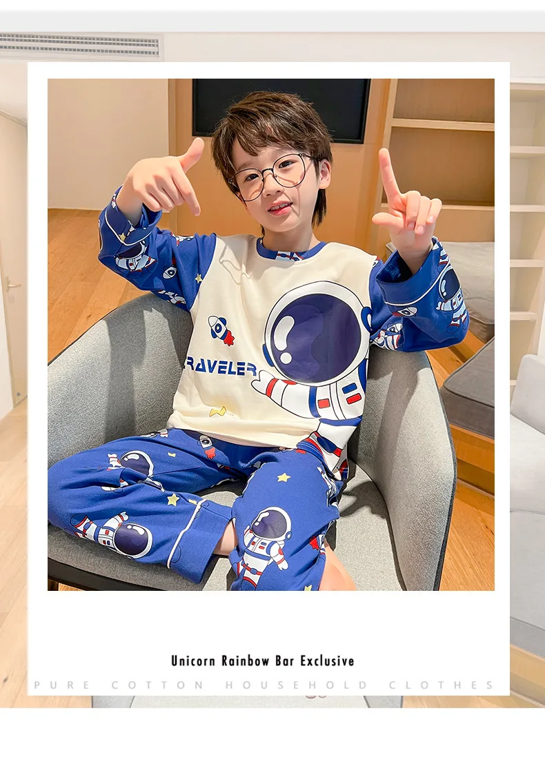 Loungewear Spiderman Boy Children's Pajamas Sets for Children Men's Boy's Pajama Sleepwear Robe Clothing Mother Kids