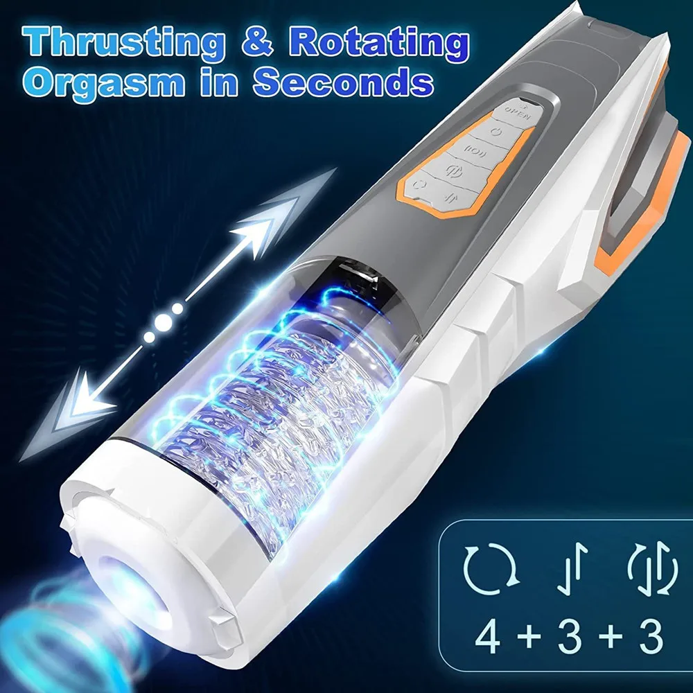 Piston-Style Manual Thrusting Detachable Male Masturbator