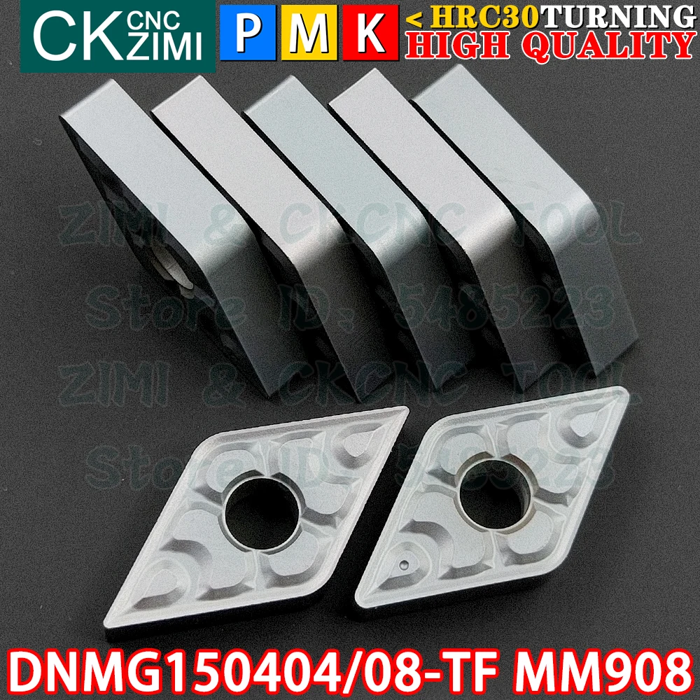 

DNMG150404-TF IC908 DNMG150408-TF IC908 Carbide Inserts External Internal Turning Inserts Tools DNMG CNC Metal Lathe Cutter Tool