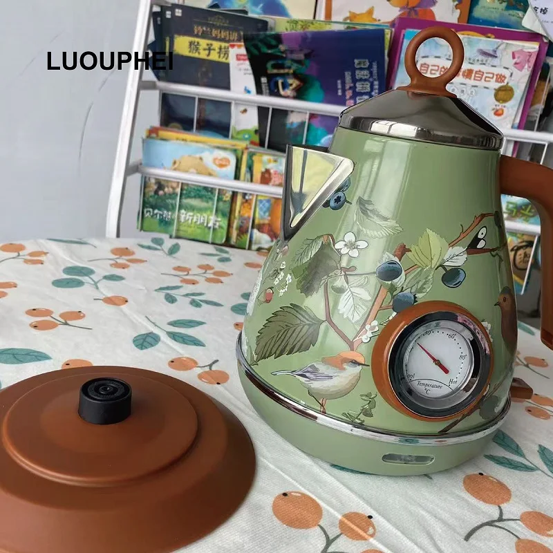 غلاية ماء كهربائية ريترو، 1.7 لتر، ستانلس ستيل 304...