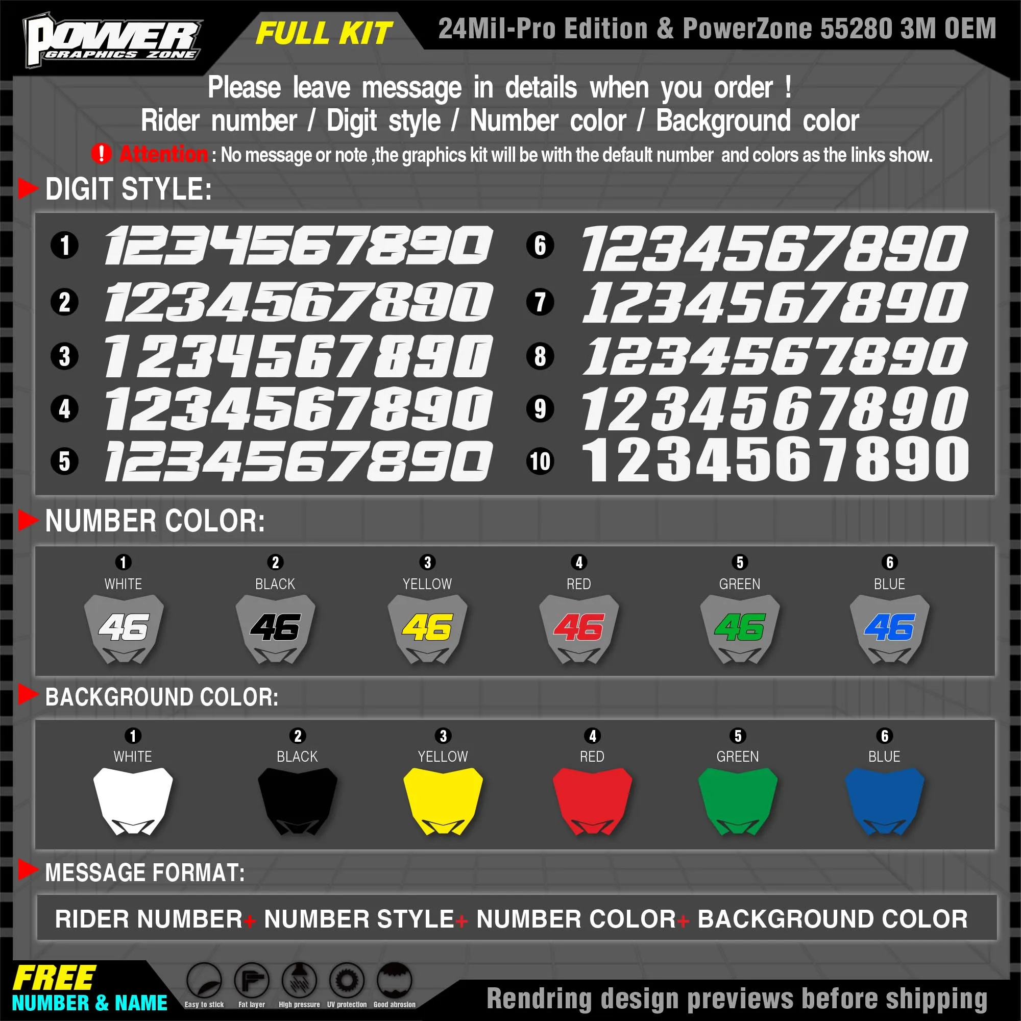PowerZone-   ׷  Į 3M ƼĿ ŰƮ, ߸ 2008-2020 WR250R 002