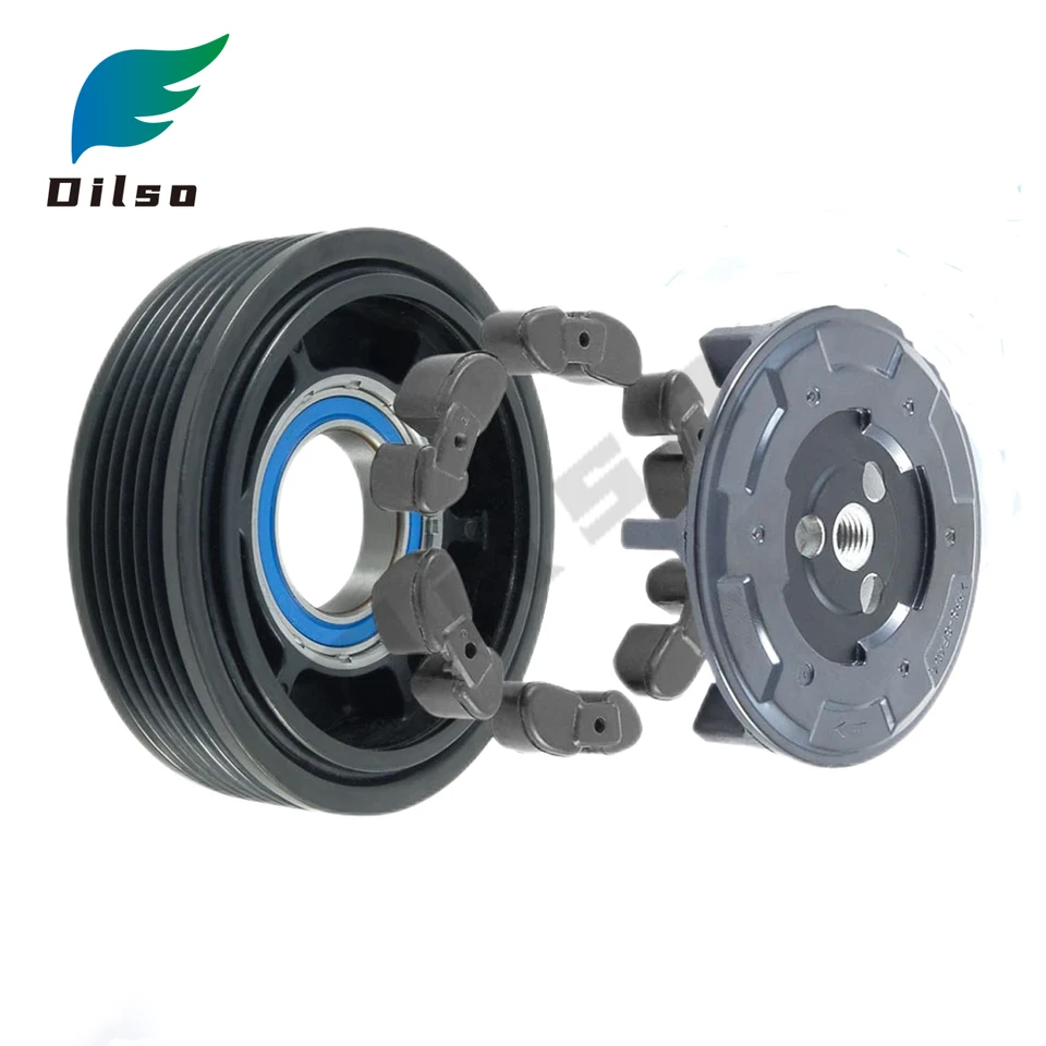 GEPCO - Poulie Magnétique Pour Compresseur Climatisation BMW Série 5/7 (E60- E67) - Compatible Denso 7SEU17C
