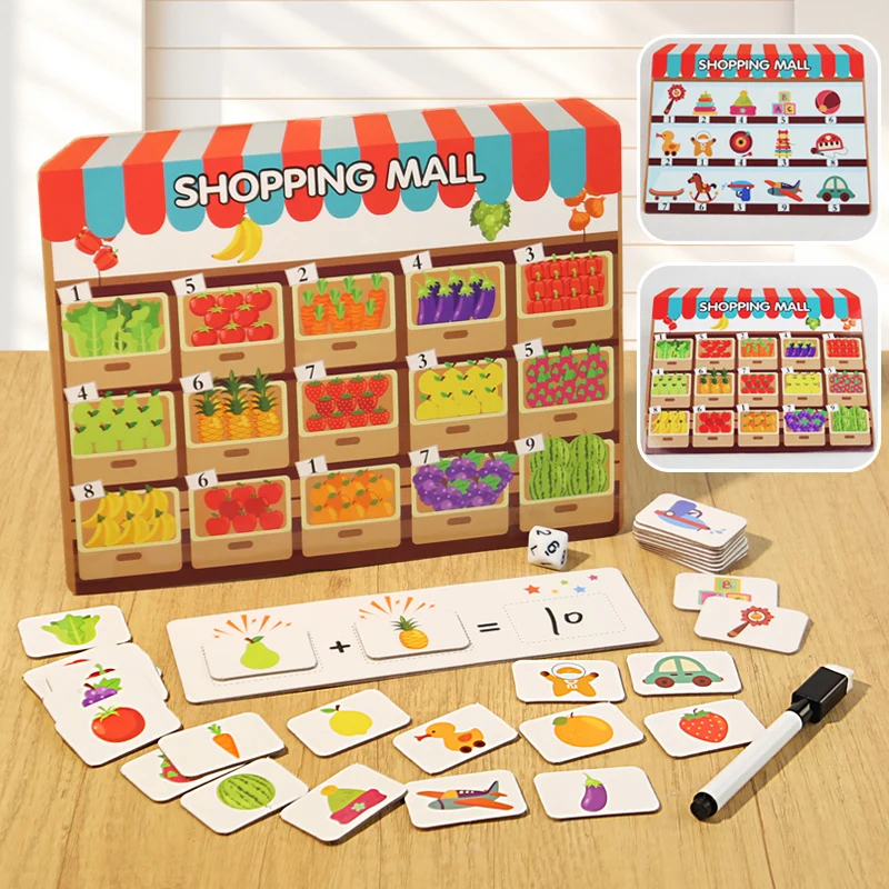 Montessori Shopping Store Educational Math Toys for Kids