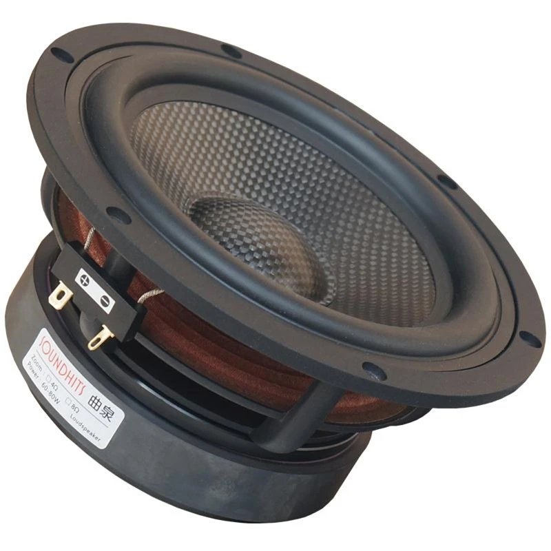 

1 Pieces Soundhits SL-651R/SL-652R 6.5'' Midwoofer Speaker Driver Casting Aluminum Frame Carbon Fiber Cone 4/8ohm 80W D175.5mm