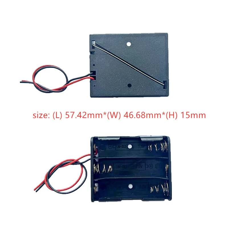 Battery Storage Box Battery Case Battery Holder Battery Box 5PCS AA Power Battery Storage Case Holder Storage Box Multi Purposes DIY AA Battery Holder LR6 Container Lead Cables