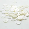 None Dyed Botones Decorative Buttons 500pcs 9/10/11.5/12.5 mm White Mother Shell Button Flat 2 Holes button 5