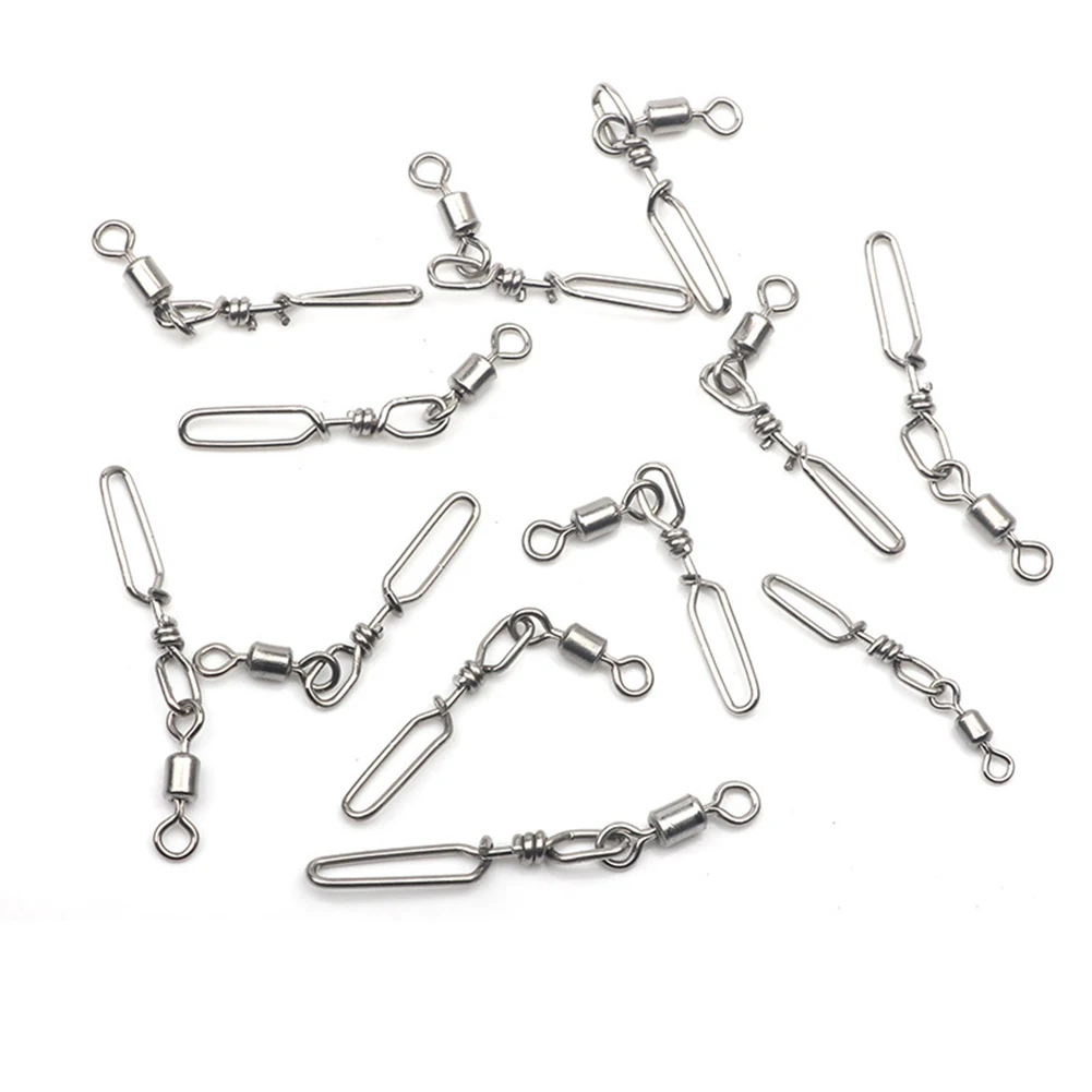 

Fishing Swivels Snap Swivels Stainless Steel 0.25/0.45/0.6g/pc Fishing Connector For Lure Fishing Pole Line Connecting