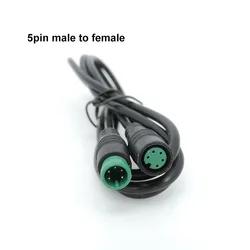 Waterproof E-bike Speed Sensor Extension Cable - Male to Female 1M Connector (5pin)