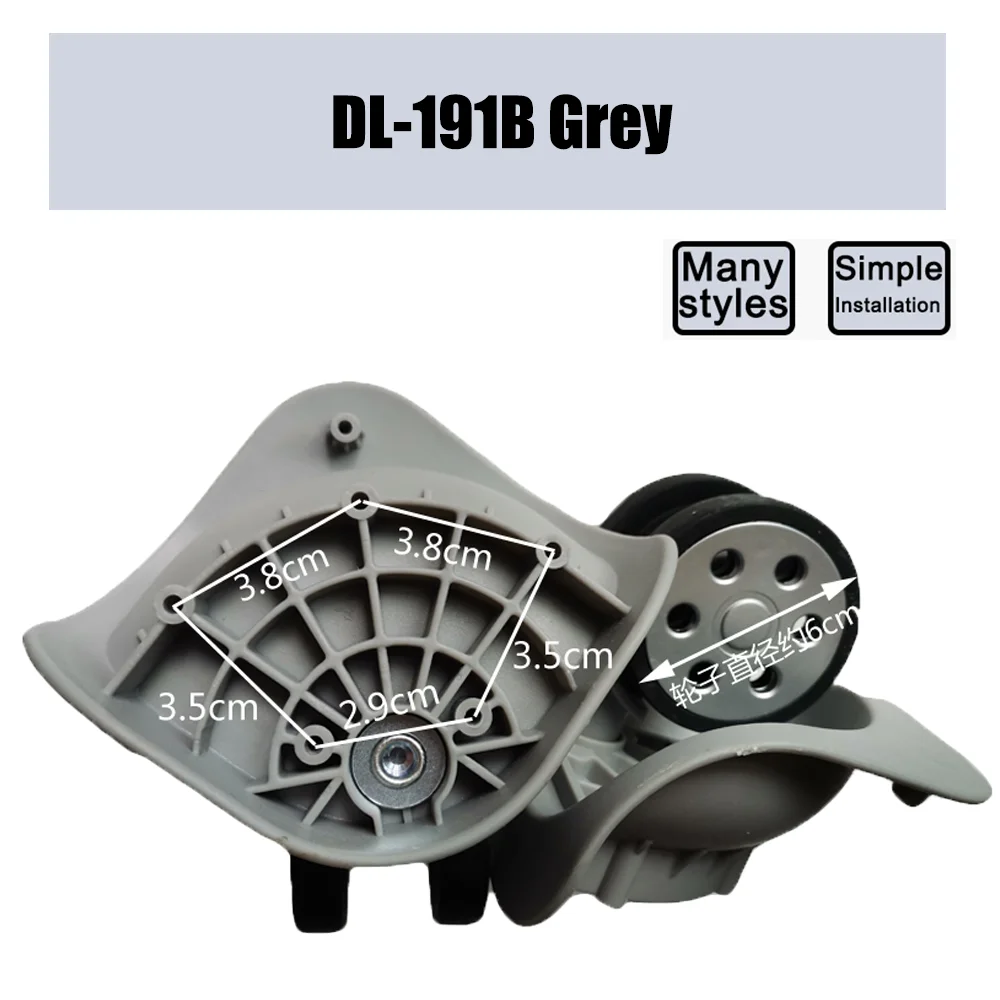 Suitable For DL-191B Trolley Case Wheel Pulley Sliding Casters Universal Wheel Luggage Wheel Slient Wear-resistant Smooth