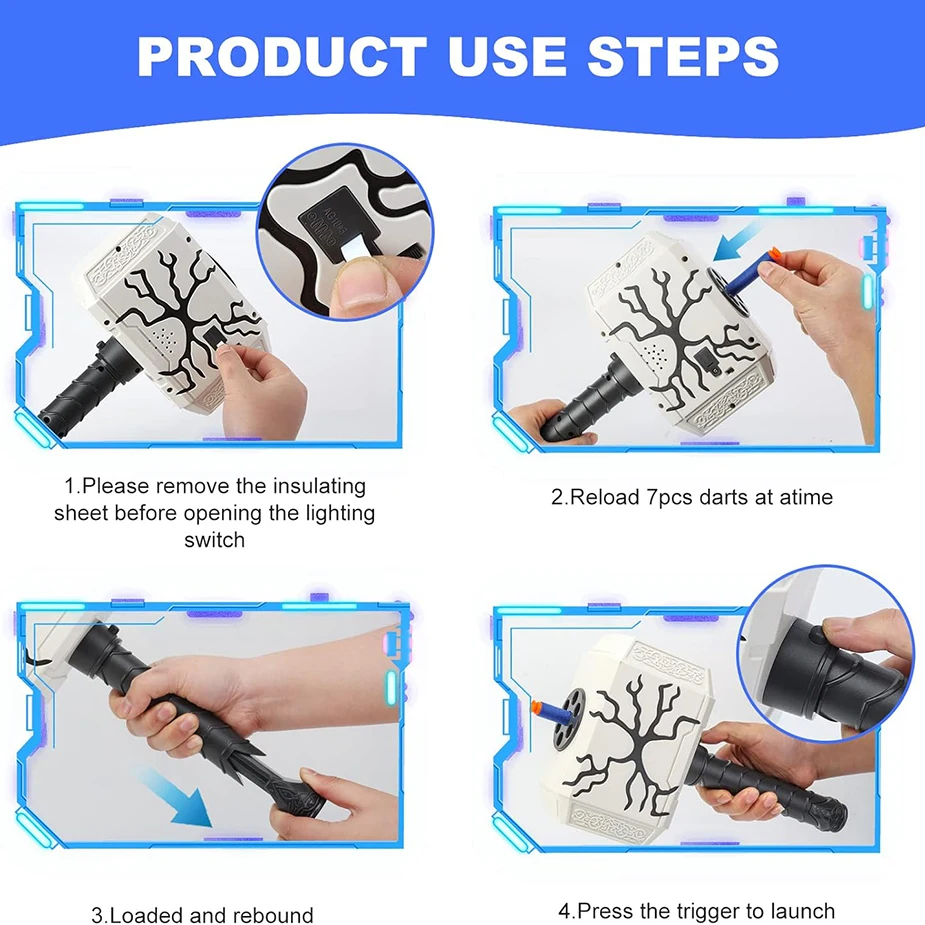 Children's Soft Bullet Toy Gun With 20 Soft Bullets Long Range Dart Blaster Kids Toys Gift 4