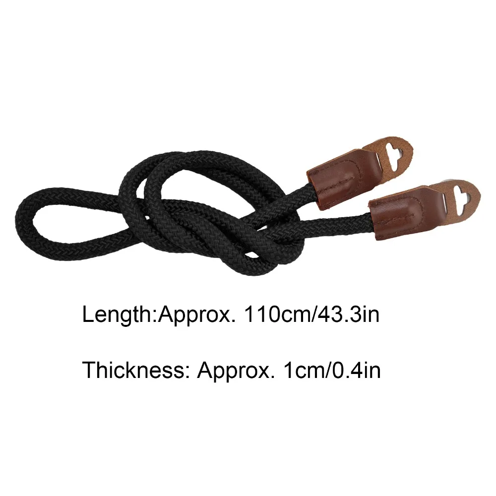 부드러운 나일론 카메라 스트랩 휴대용 라운드 홀 카메라 벨트 등산 로프 레트로 라이카 스트랩 사진 촬영용