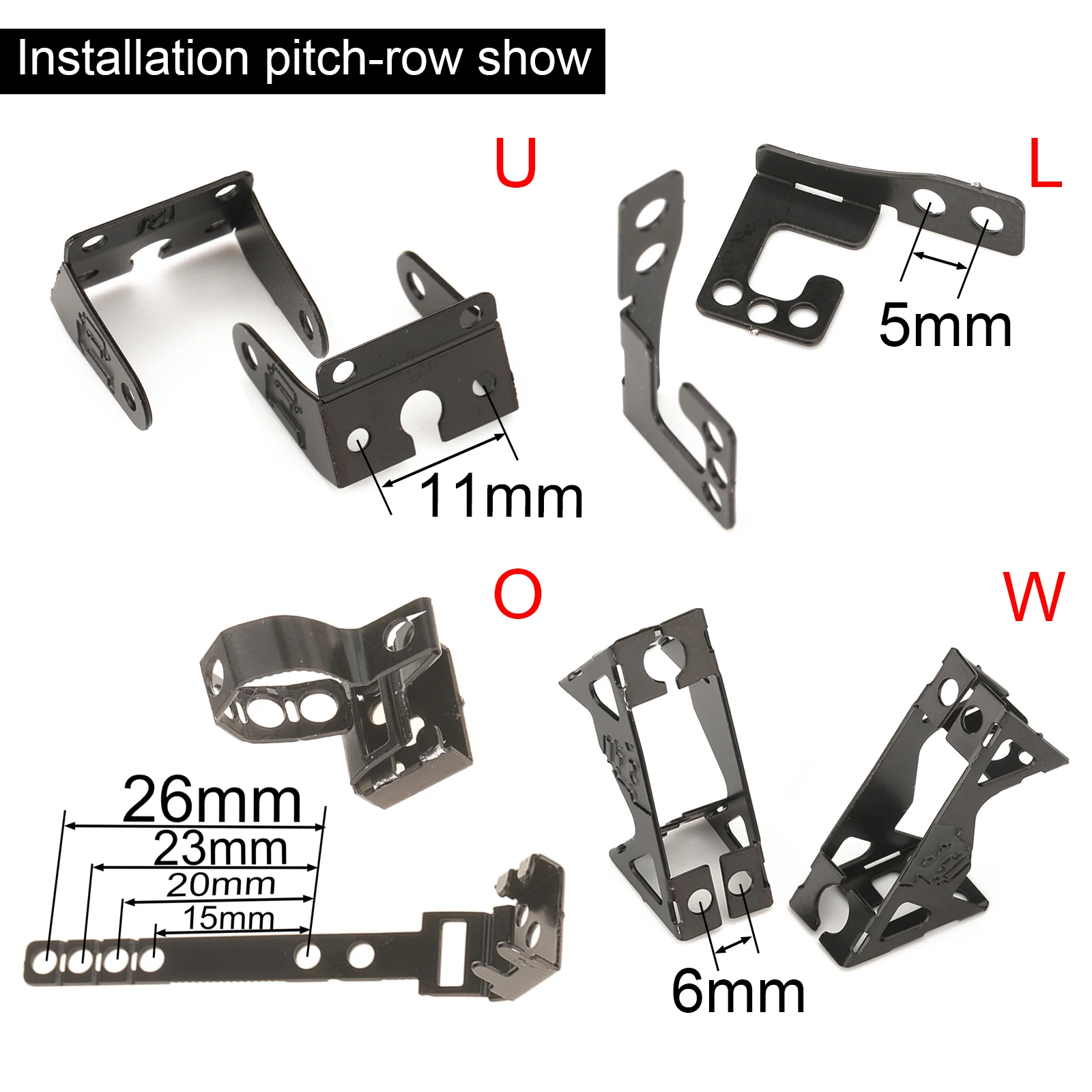 RC Car Light Kits Sidelight with Mount Holder LED Lamp Spotlight Set 1/10 1/12 Truck Rock Crawler Off-road