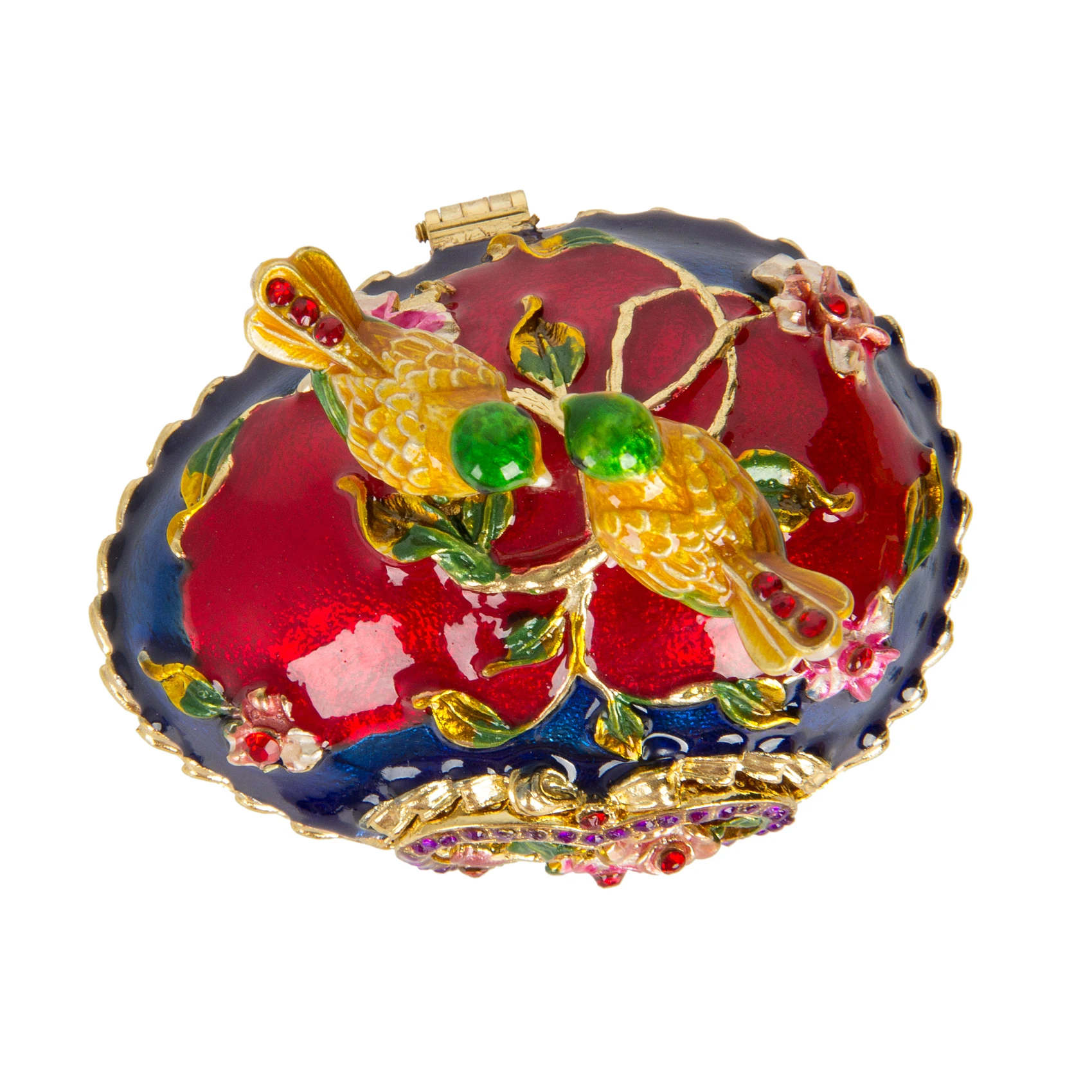 QIFU New Arrive Colorful Trinket Box with Bird for Home Decor Souvenir Gift
