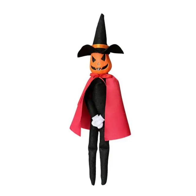 Pumpkin Doll with Witch Hat Pumpkin Elf Decor