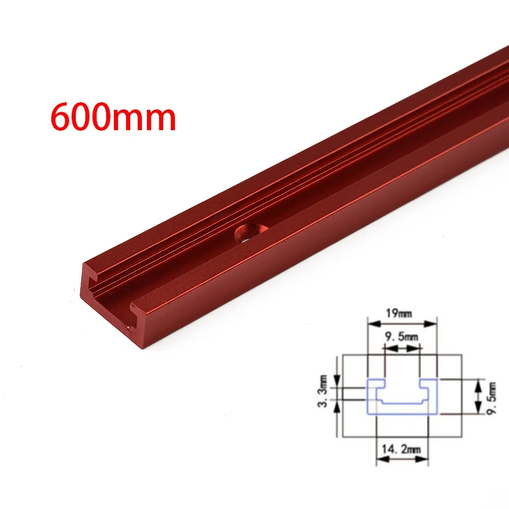 

T-Track T-Slot Miter Jig Fixture Tools Aluminium Alloy 300-600mm For Carpenter Woodworking Router Tools Table Accessories