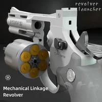 ZP5 Revolver Soft Bullet Gun Burst 357 Simulation Ejection Toy Pistol Adult Boy Child Toy Gun Outdoor Game Model 2