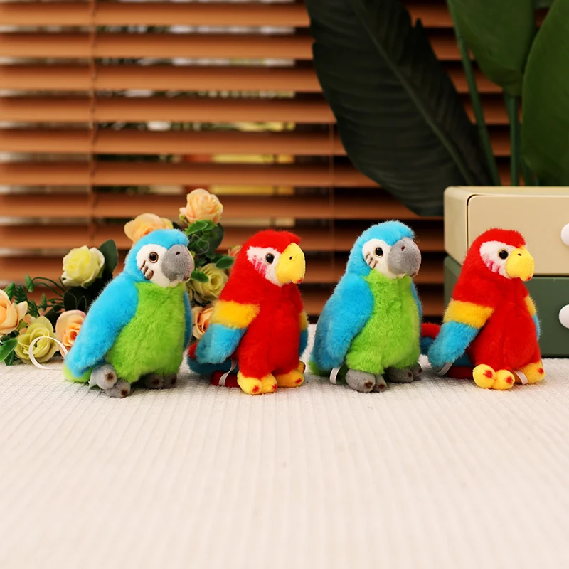 Cute Plush Parrot Toy with Magnet