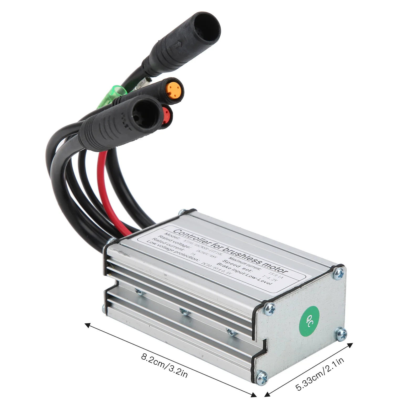 6 Tubes Electric Bicycle Motor Controller, 36/48V KT‑15A DC Motor Controller for Longevity and Low Power Consumption