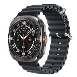 Sport Bracelet Silicone Ocean Band Strap - 2026 Edition - Galaxy watch 8 ultra (Space gray)