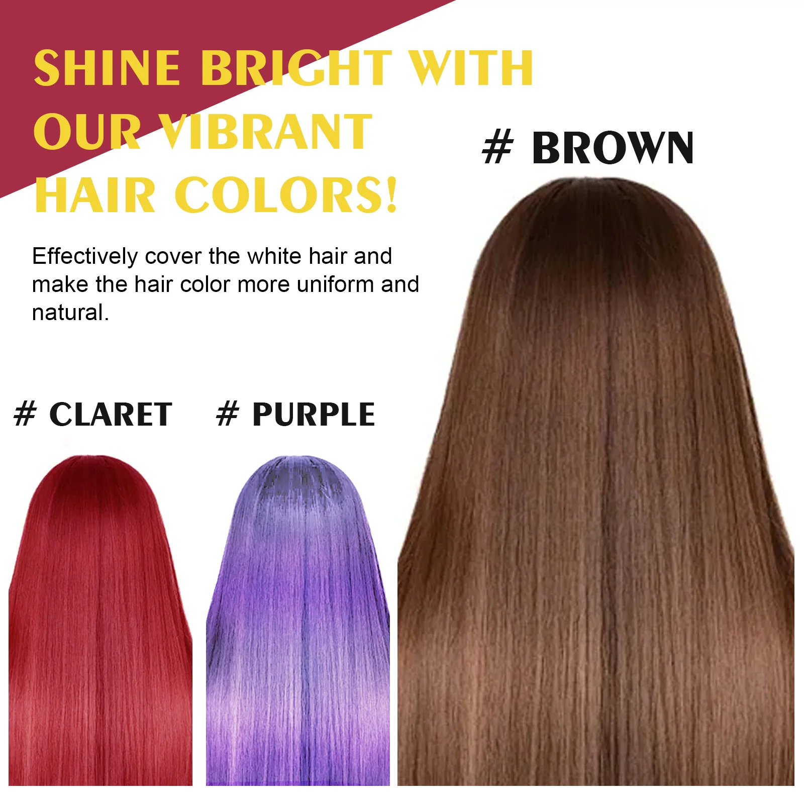 Hair Dyeing Shampoo 3-in-1 Rapid Hair Dyeing Repair Dry Cleaning Nourishing Hair Roots Restoration Hair Coloring Black Shampoo 4