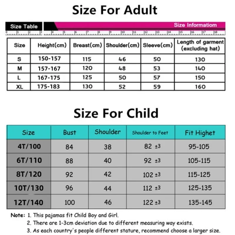 Kigurumi Totoro Onesies pour enfants pyjamas animaux combinaisons femmes