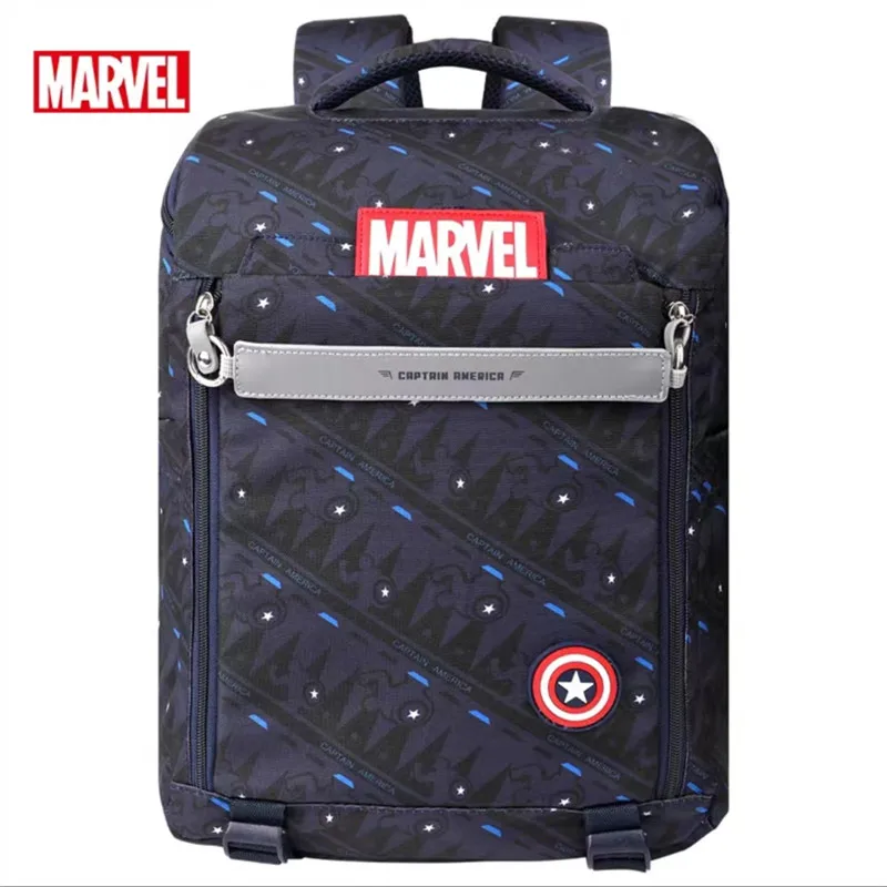 2022 Disney New School Bag For Boys Primary Middle Student Shoulder Orthopedic Backpack Iron Spider Man Captain America Mochilas