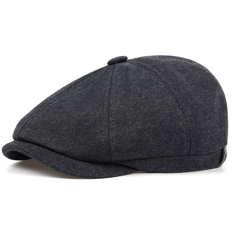 Cotton Beret Four-color Casual Hats Autumn And Winter Warm Cap
