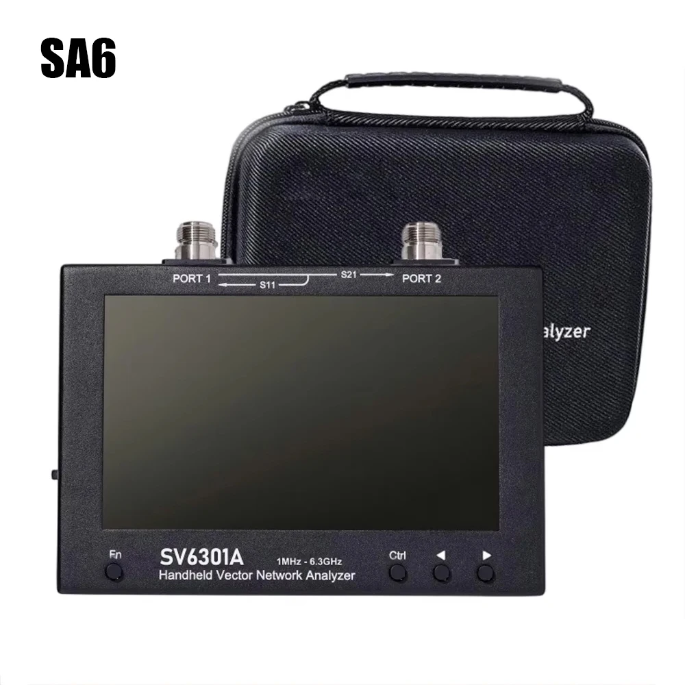 SA6 SV6301A 6.3GHz Handheld Vector Network Analyzer VNA S11 50dB S21 75dB 8GB Storage English Russian Menu software provided