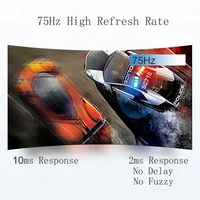 24-дюймовый изогнутый монитор 75 Гц, игровой VA FHD 1080P, компьютерный дисплей 3000R, HDMI/VGA, DCR, защита глаз, VESA, 100*100, 2 мс, отклик — изображение 5