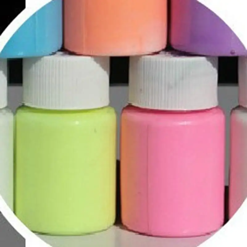 20g/Bottle Luminous Paint Glow In The Dark Phosphor Paint Shining For Party Nail Decoration Creative Art Crafts Supplies