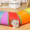Hot Foldable Cat Tunnel Tube Interactive Fun Kitty Training Toy Boredom Buster for Puppy Kitten Pet Supplies Cat Accessory 4