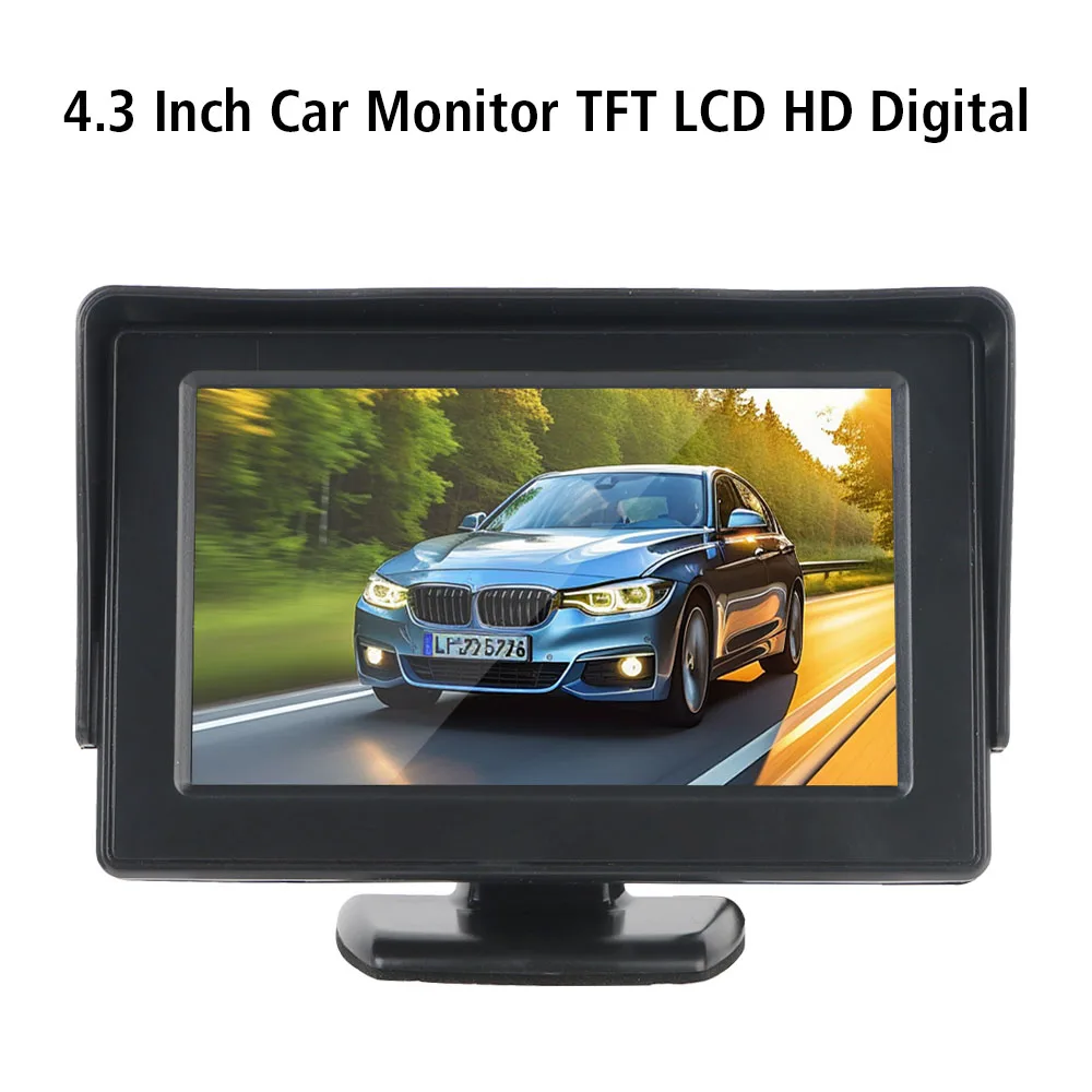 Car Video Players TFT LCD Cameras Parking Reverse Camera Screen 4.3 inch Car Accessories HD Display Foldable Monitor