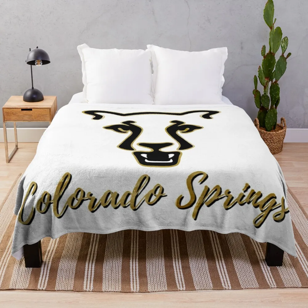 

University of Colorado Colorado Springs (2) Throw Blanket Sofa Blankets