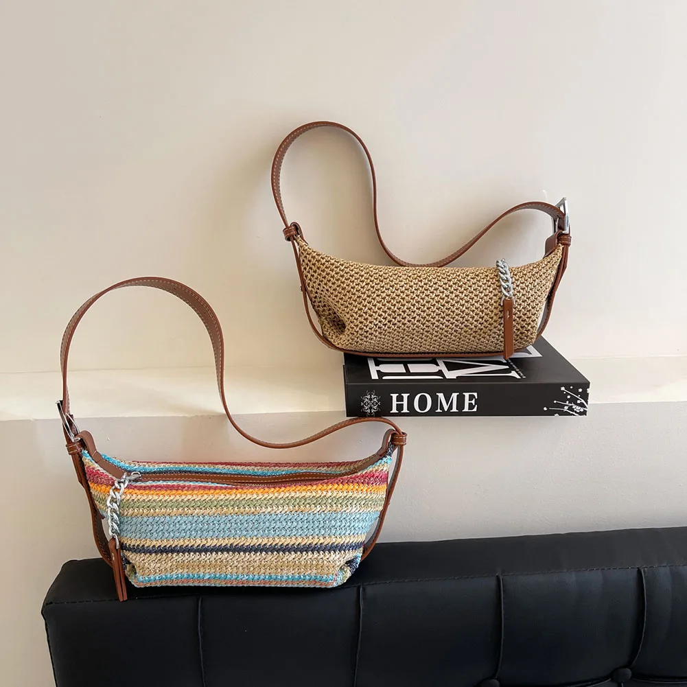 حقيبة كتف عتيقة مع حزام قابل للتعديل للنساء ، حقيب...