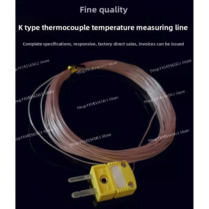 10Pcs K형 열전대 센서 GG-K-30-SLE, 온도 측정용 고온 유리 섬유 절연 와이어