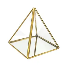  Jewelry Box Glass case Holder storage Container transparent terrarium display stand rack shelf tray conservatory greenhouse 