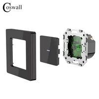 Alice Black Glass Touch Switch DIY Module WIFI / Zigbee Smart EU Wall Socket With PD 20W Type-C & A 2 USB Fast Charger - Image 4