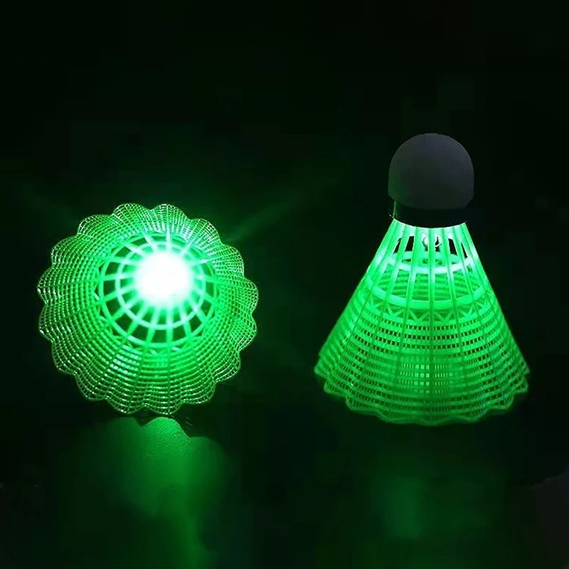 LED Badminton Ball Glowing Light Up Plastic Badminton Shuttlecocks Colorful Lighting Balls Sports Training In/Outdoor Game badminton ball,badminton shuttlecock
