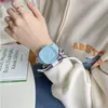 Creative Fashionable Macaron Color Square Watch Multicolored PU Watchband Quartz Watch Women Casual Watch 3