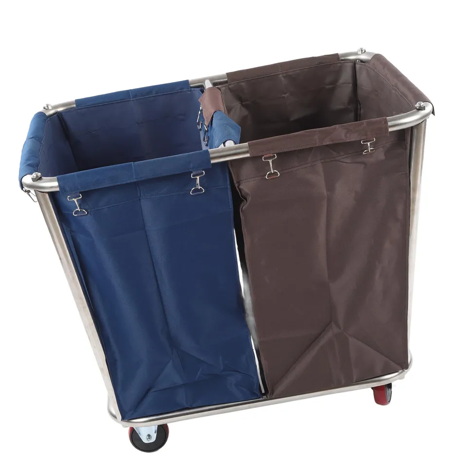 Large Capacity Laundry Cart with Wheels and Bags