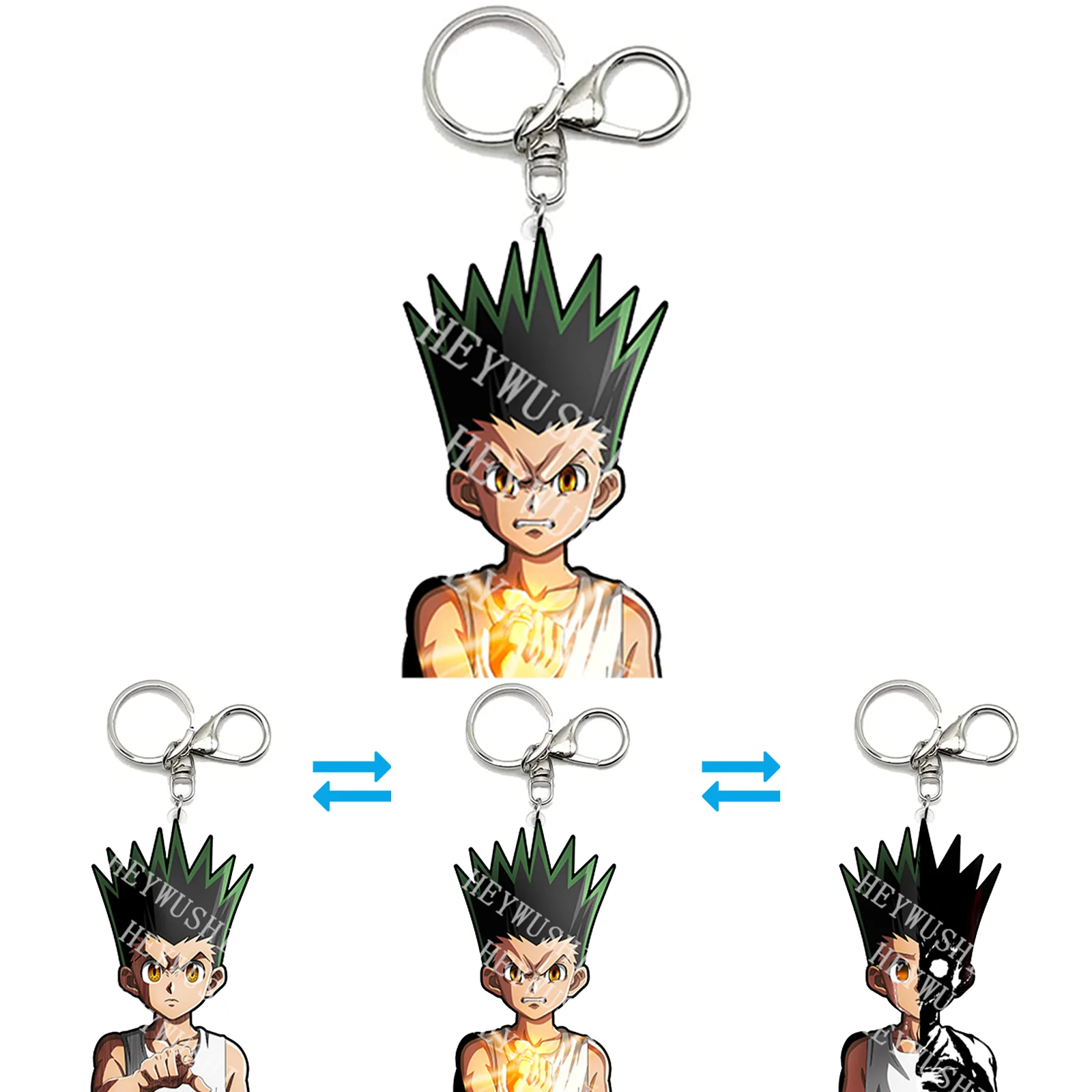 

Hunter X Hunter Gon Anime Motion Key Chains Acrylic Keychains Bag Pendant Car Keyring Anime Peripherals Gift Anime Ornament