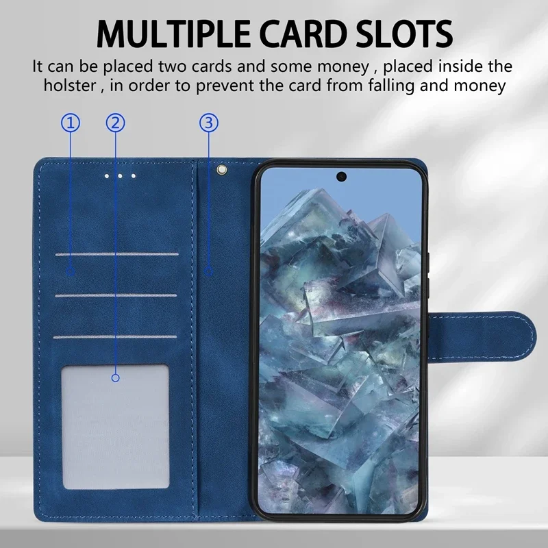 ZZXX Wallet PU Material Magnetic Flip Leather Case For Google