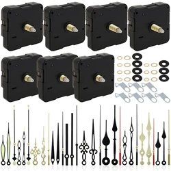 Silent Quartz Clock Movement Kit with 10 Aluminum Hand Styles (1 set)