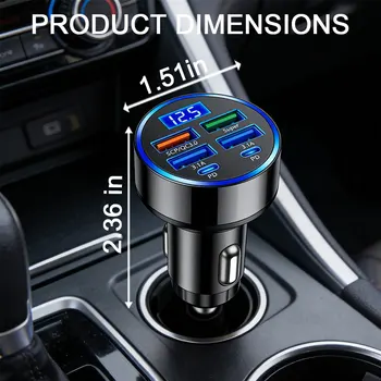 6-Port USB-C Car Charger 1
